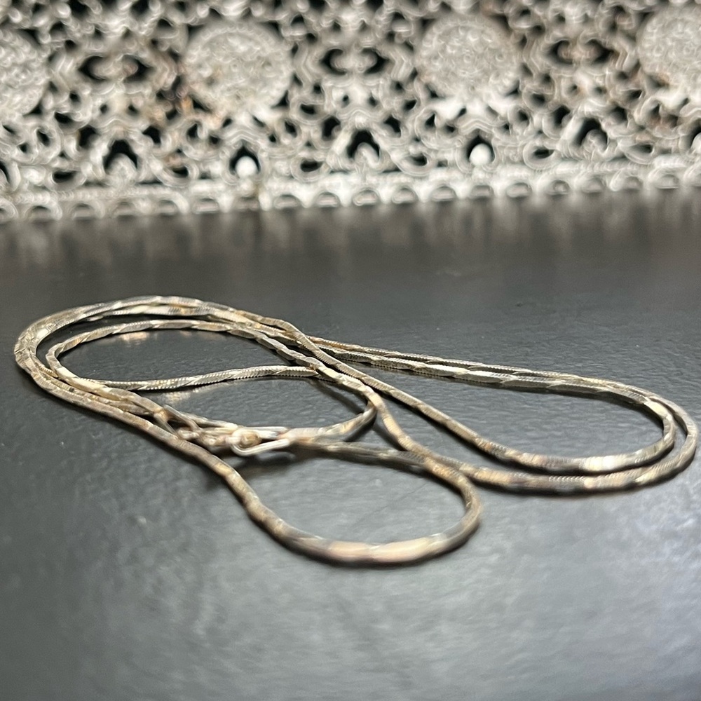 LRM 925 sterling Silver Chain Necklace